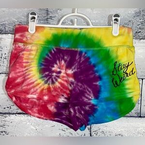 Black Matter ‘Stay Weird’ Tie-Dye Shorts Sz L (Juniors)
